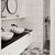 Skinny White Metro Tile Tiles - Glazed